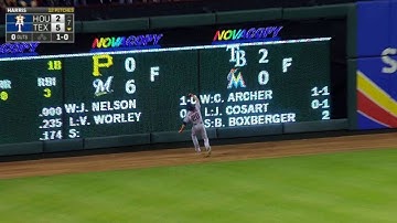 HOU@TEX: Rasmus runs down Fielder