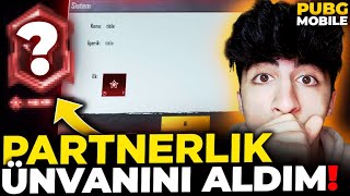 Sonunda Pubg Mobi̇le Partnerli̇k Ünvanini Aldim 