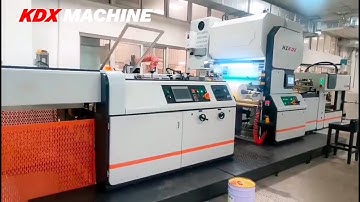 KMM 1050D film laminating machine w/ Italian hot knife #lamination laminator plastificatrice selofan