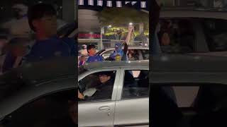 Ganó la Scaloneta y la gente salió a la calle a festejar en el frío de la madrugada en San Juan