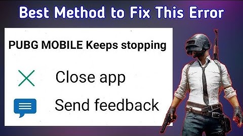 How To Fix PUBG Mobile Keeps Stopping Error | Fix App Stopped Error | @mkgamingyt3774