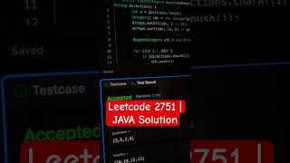Robot Collisions in 60 Seconds 🤯 | LeetCode Hard #java #coding #dailychallenge #dsashorts #leetcode