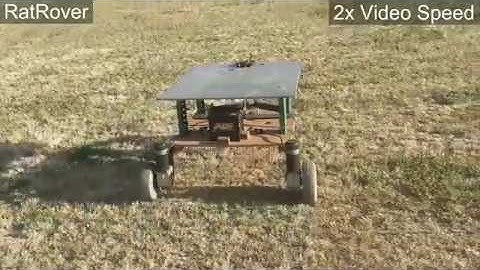 RatRover - Initial autonomous waypoint testing. Pixhawk w/ Rover 3.5