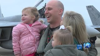 Squadrons with Carrier Air Wing One return home