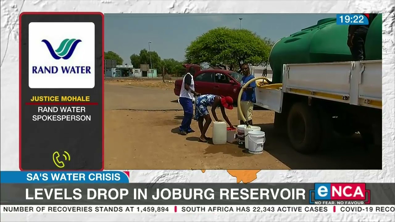 Sa Water Crisis Levels Drop In Joburg Reservoir Enca