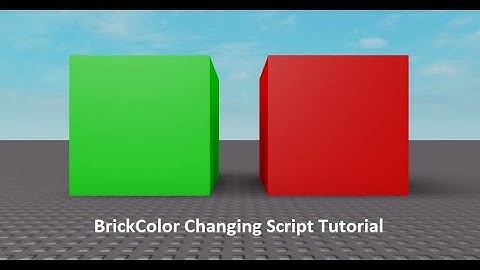 BrickColor Changing Script