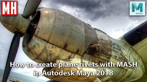 How to automatically place rivets on a plane model with MASH in Maya 2018
