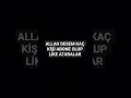 ALLAH DESEM KAÇ KİŞİ ABONE OLUP LİKE ATARLAR