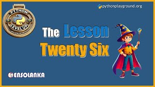 Python LevelUp Study Pack — Lesson 26: Code Example Demo | PythonPlayground.org | .club