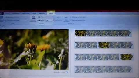 Réaliser un time-lapse avec windows live movie maker