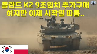 폴란드 K2 9조원치 추가 구매.  하지만 이제 시작일 따름..