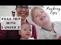 Traveling with 2 Kids Under 2 | Pack with me for our Thanksgiving road trip!