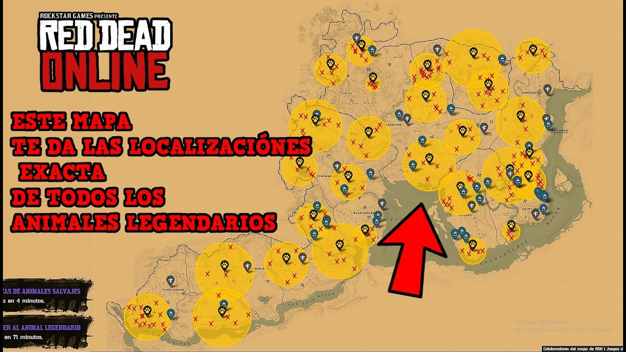 Guía Red Dead Redemption 2: mapa y vídeo para encontrar todos los animales  legendario