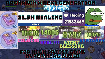 PVP HYPER HEAL BUILD F2P PRIEST BOOK | RAGNAROK X NEXT GENERATION