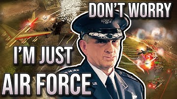 7 Player Online FFA - Air Force General - No Rules | C&C Generals Zero Hour | No Commentary