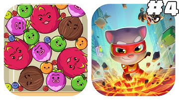 Talking Tom Hero Dash VS Melon Drop: Fruit Merge Master/ Gameplay Walkthrough/ Android, iOS
