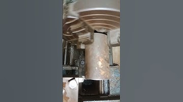 Manual Lathe machine turning facing operation ITI diploma B-tech student on practical basics