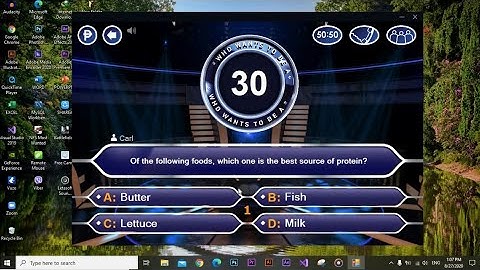 Who wants to be a millionaire VB.NET