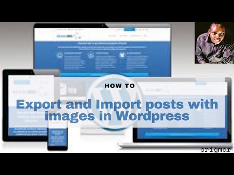 How to Export and Import posts with images in WordPress - No plugin installed