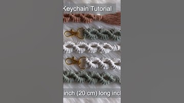 Chaveiro em macramê #keychain #chaveiro #macrametutorial