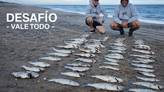 Pejerrey y Variada - Desafío quien saca más piezas - pesca de mar #pesca #pejerrey 