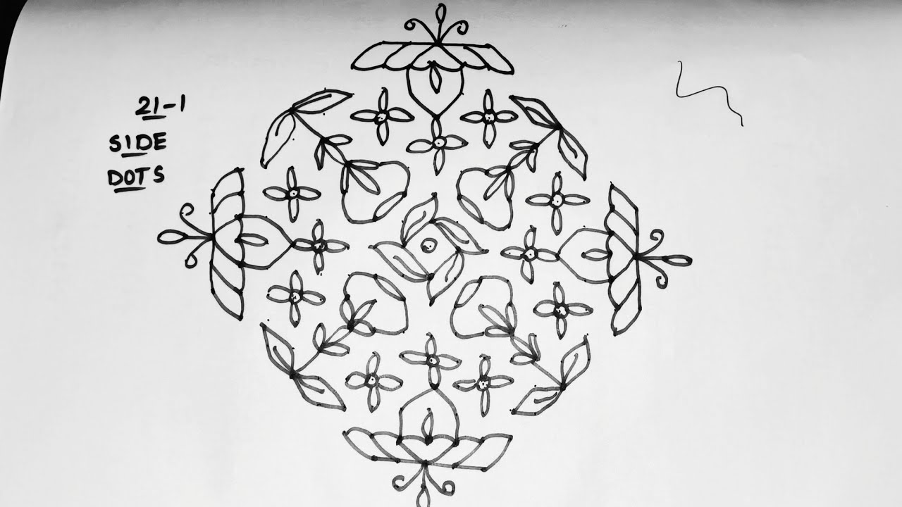 21*1Chukkalamuggulu🤩#trending#millionviews #easydrawing#muggulu #easyrangoli #mugguluchukkalamuggul