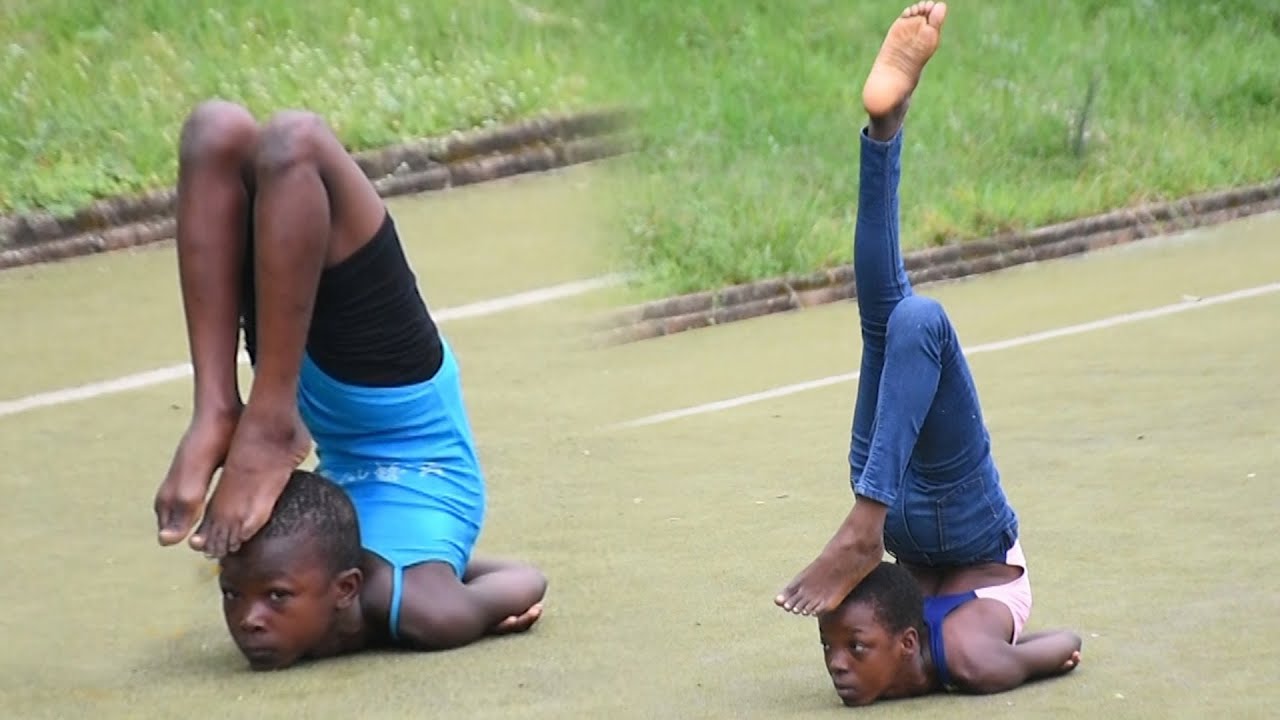 Ugandan Kids display Gymnastic skills. Government adds it onto education Curriculum