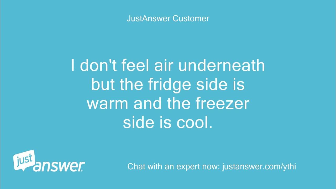 Fridge My frigidaire side by side is flashing H1 and YouTube