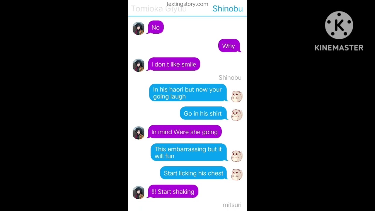Shinobu become a squirrel / giyuushino textsing story