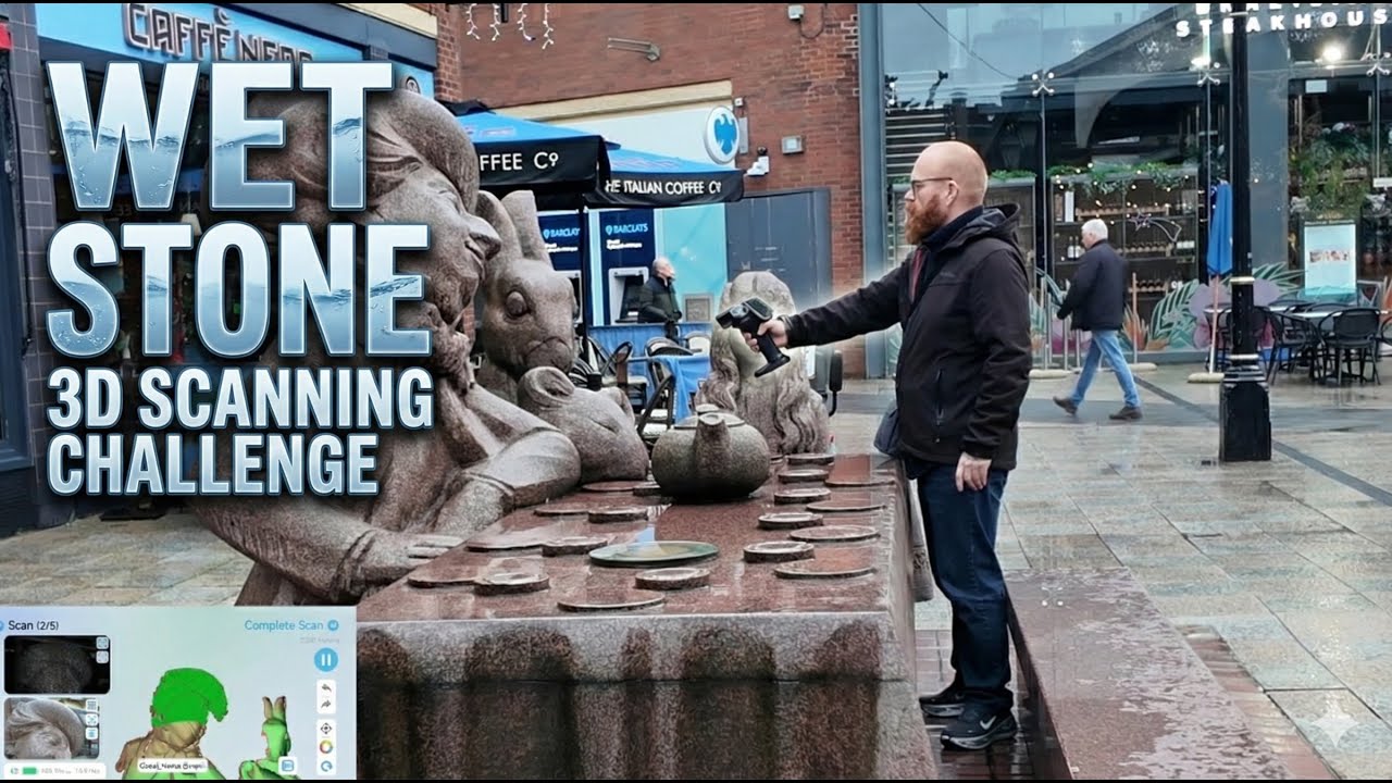 Can You 3D Scan Wet Stone? Creality Otter Extreme Test: Mad Hatter statue