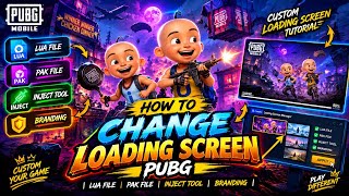 How to CHANGE Loading Screen PUBG | LUA FILE | PAK FILE | INJECT TOOL | LUA + PAK + INJECT TOOL