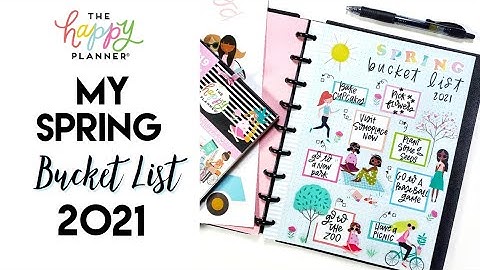 SPRING BUCKET LIST 2021| The Happy Planner®