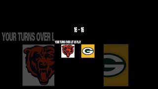 Bears vs Packers #chicagobears