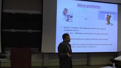 Hearing Without Listening: Voice Authentication with Privacy - Bhiksha Raj (CMU) - 2014
