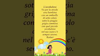 Filastrocche per bambini | L'arcobaleno di Gianni Rodari #filastrocche #poesia #bambini