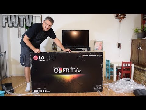 LG OLED55B6P OLED TV Unboxing