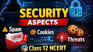 Security Aspects in Computer Science | Spam, Cookies, Threats Explained | Class 12 NCERT Chapter 12
