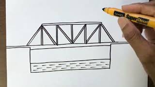 How to Draw a Truss Bridge in Easy Steps