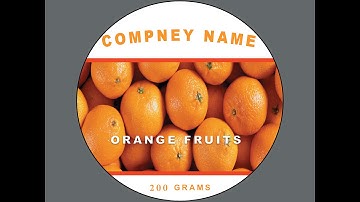 photoshop tutorial : creating Round fruits Label