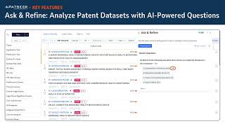 Ask & Refine: Analyze Patent Datasets with AI-Powered Questions