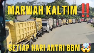PLEASE HELP, SIR‼️ HAVE PITY ON THE KALTIM DRIVERS‼️ THEY HAVE TO LINE UP FOR FUEL AT THE GAS STA...