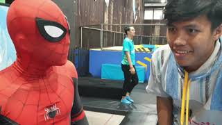 SPIDERMAN ngajarin ibaf fabi trampoline