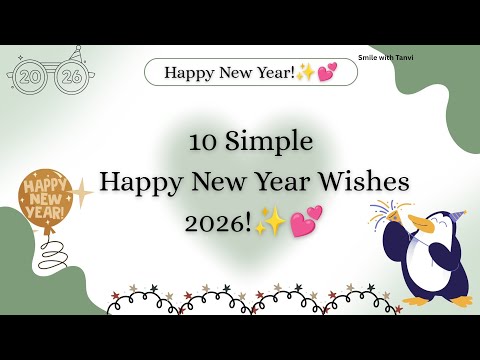 10 Simple Happy New Year Wishes 2026 Happy New Year 