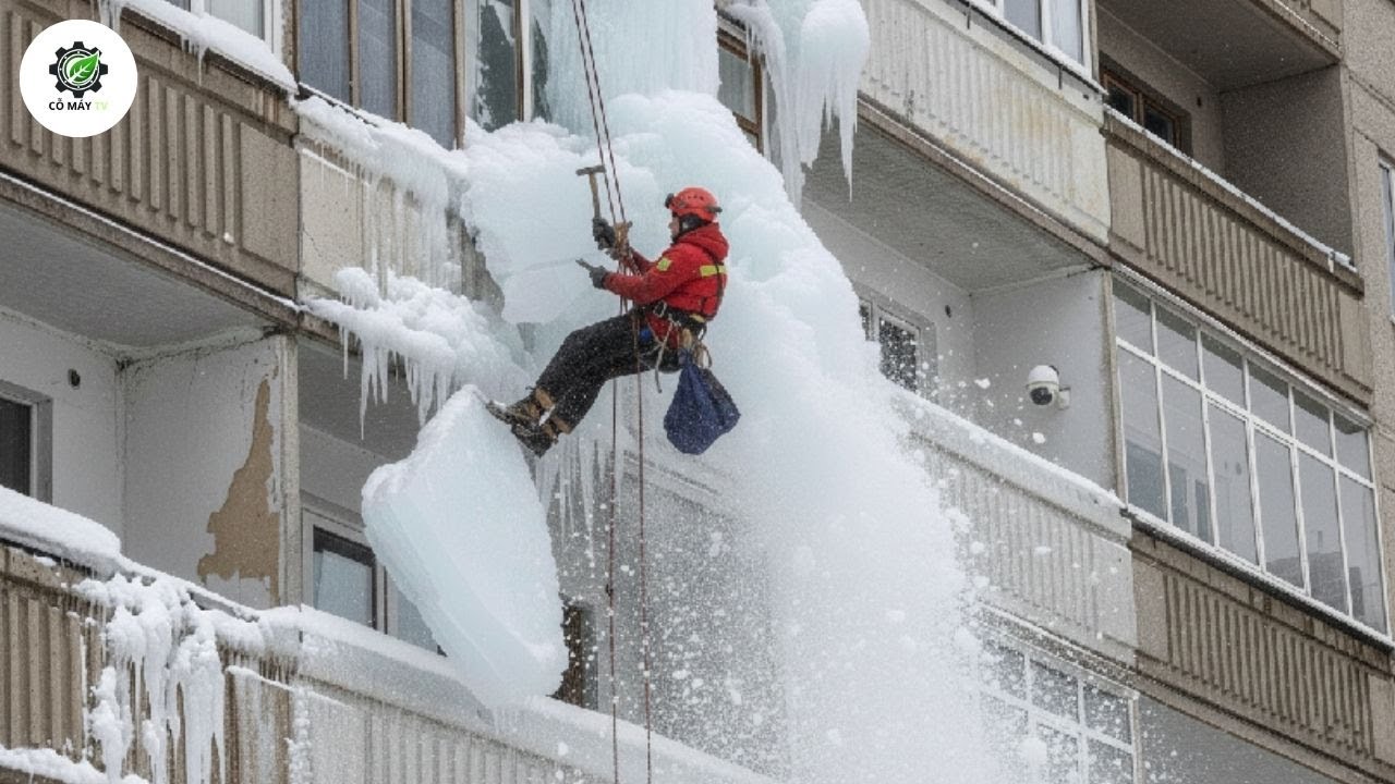 Tuyết Lở Mái Nhà CỰC NGUY HIỂM | Dọn Tuyết Kiểu Này Thì 