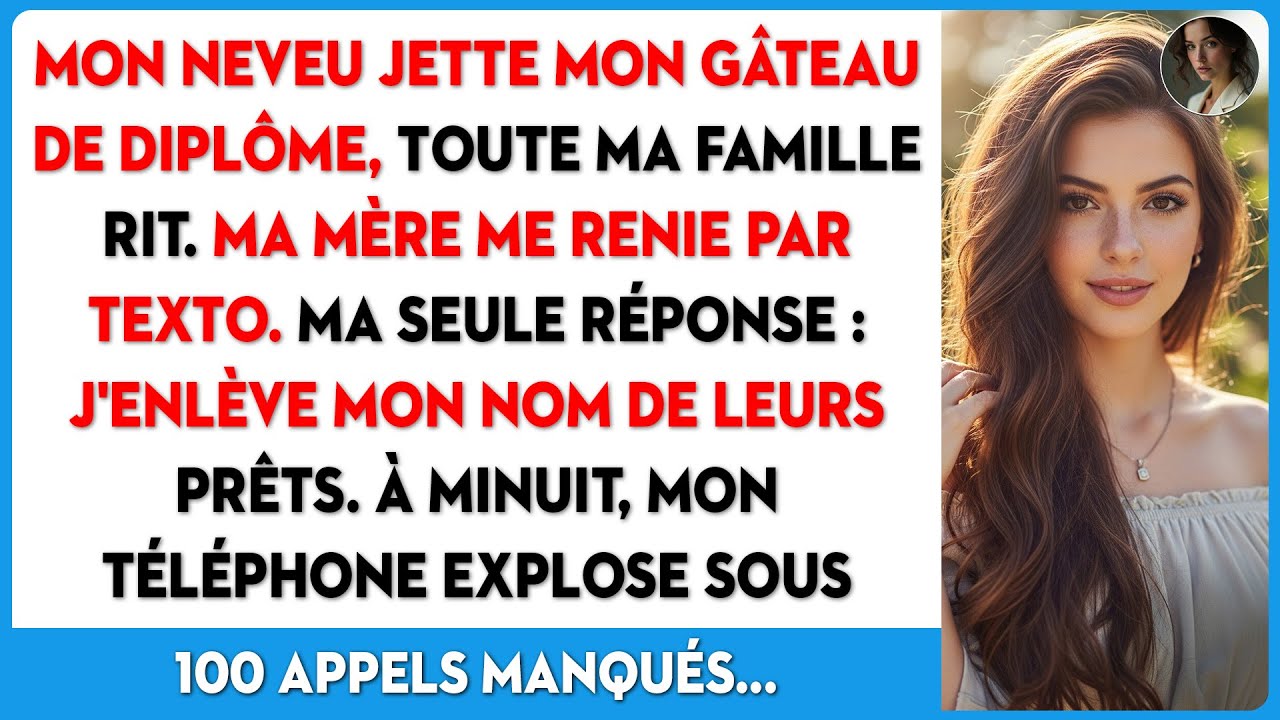 Mon neveu a jeté mon gâteau de diplôme par terre en me disant : 