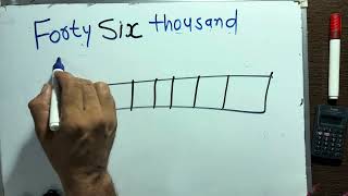 How to write 46,000 in numbers | 46,000 spelling in Hindi and English | Hindi
