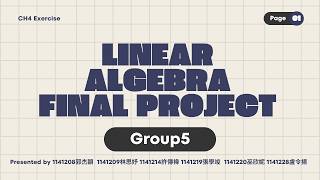 group 5 linear algebra final project