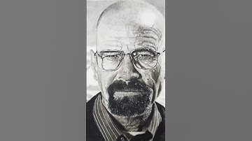 🔥"Heisenberg HYPER-REALISTIC PORTRAIT" #art #shorts #shortvideo #youtubeshorts #trending #viralvideo