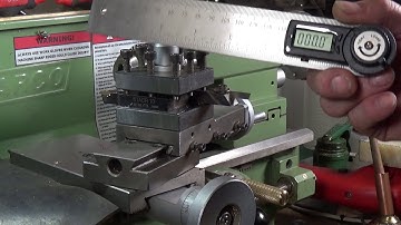 Modern Mechanical Tech - Warco WM180 Lathe Setting The Topslide Angle