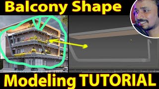 Balcony Shape Modeling # 2 | kaboomtechx